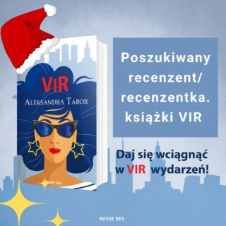 Drodzy, to ostatnie chwile, aby zostać recenzentem/recenzentką książki "Vir". 🍾🍾🍹

Tak... wiem, że zajęci jesteście strojeniem się na imprezę Sylwestrową, ale wejście w Nowy Rok z nową książką, też będzie fajne 🎄😎😛

👉 Aby otrzymać egzemplarz recenzencki należy wpisać w komentarzu odpowiedź w 2 zdaniach na pytanie „jaki bawi się singielka na Sylwestra?”

👉 Do osób z najciekawszymi odpowiedziami zostaną wysłane egzemplarze recenzenckie.
👉 Odpowiedzi można przesyłać do 1 stycznia 2023 r.
👉 PS. Książka jest dla osób dorosłych.

#recenzentka #aleksandrataborvir #polskiautor #singielka #viral #nabórrecenzentów #nabór #konkurs
#recenzent #bookstagram #lubięczytać